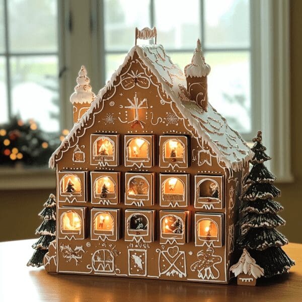 6 Steps To Create A DIY Gingerbread House Advent Calendar