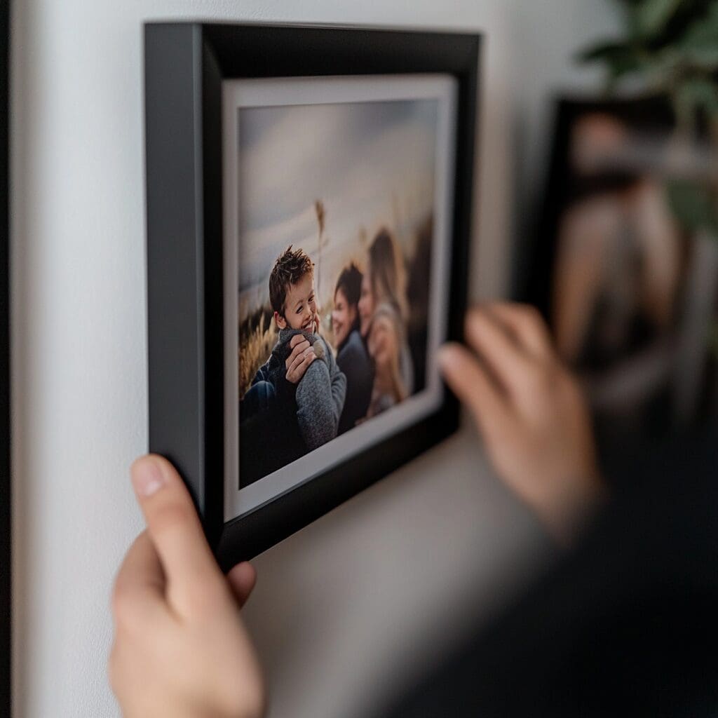 How to frame a family picture