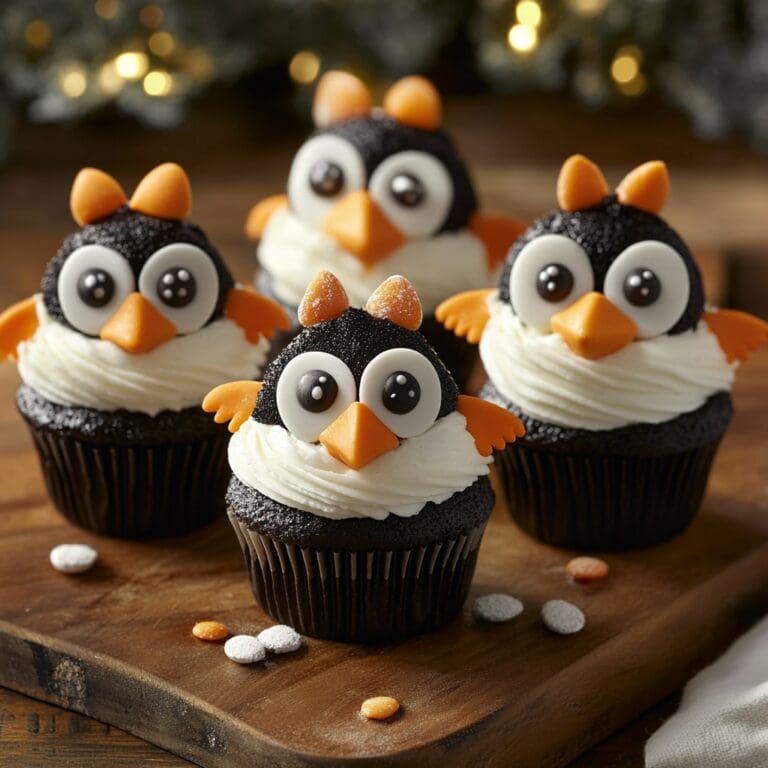 Penguin cupcake