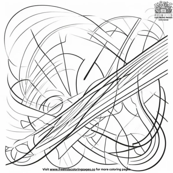 Abstract patterns coloring pages