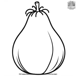 Autumn Gourd Coloring Pages