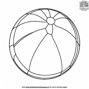 Beach Ball Coloring Pages