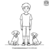 Boy and His Dog Coloring Pages