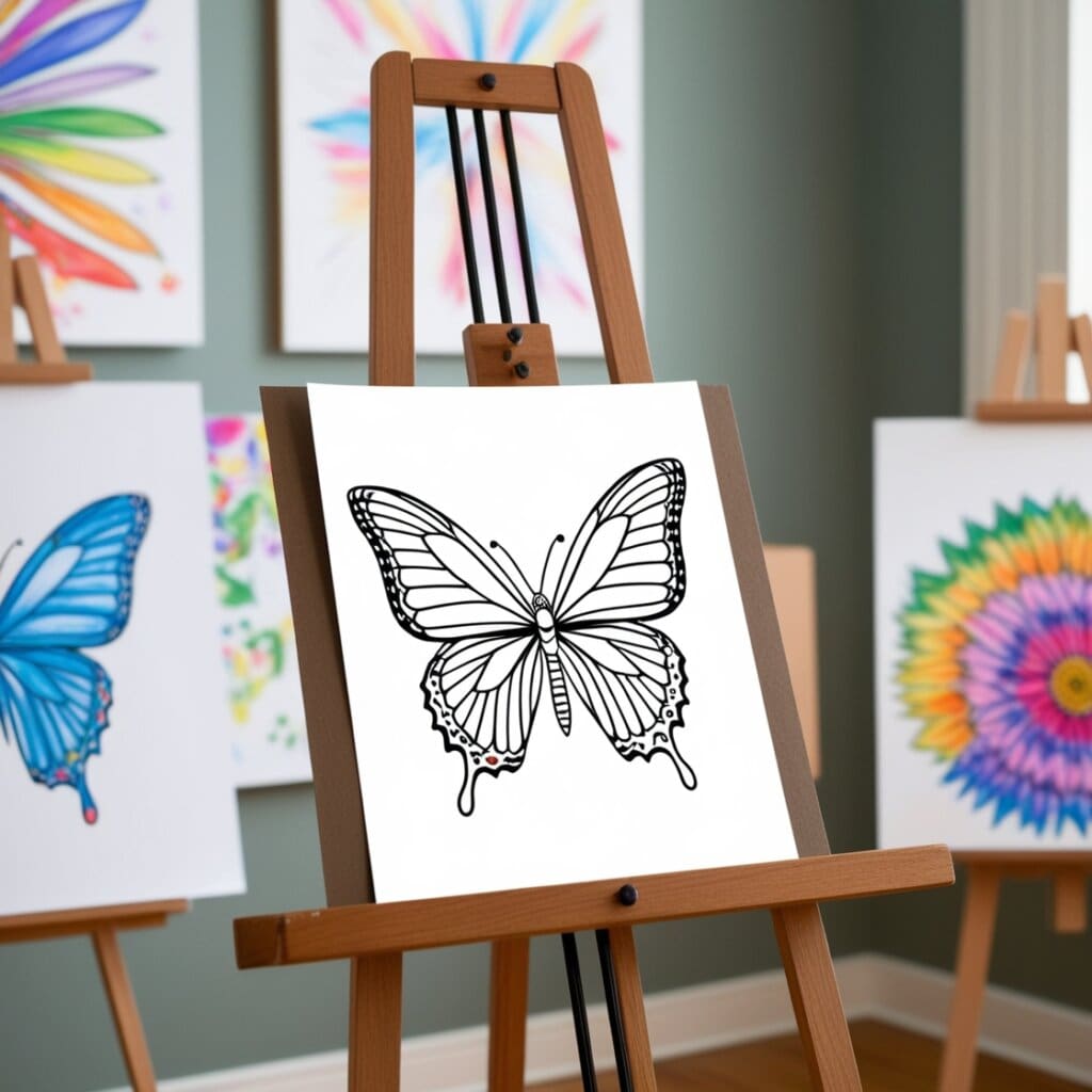 Butterfly coloring pages 20