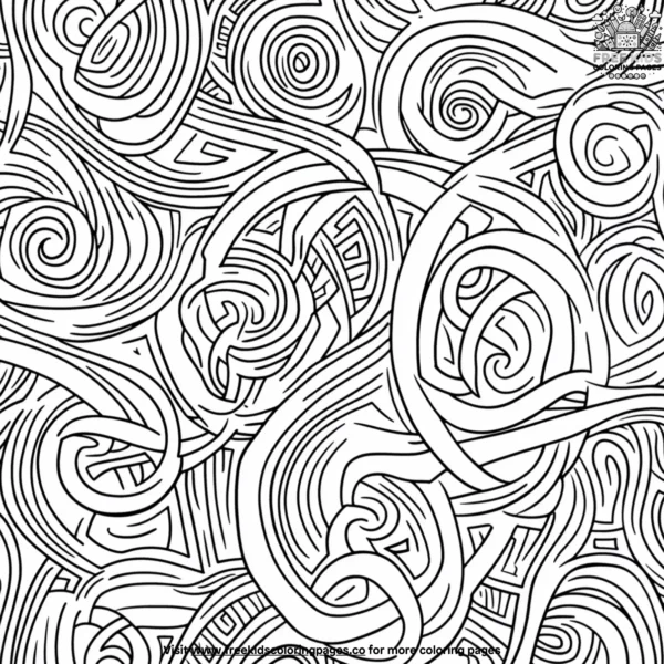 Celtic patterns coloring pages