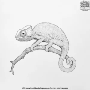 Chameleon Coloring Pages