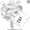 Cheerful Flowers Get Well Coloring Pages