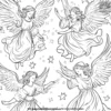 Christmas Angels Coloring Pages