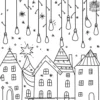 Christmas Lights Coloring Pages