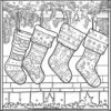 Holiday Stockings Coloring Pages