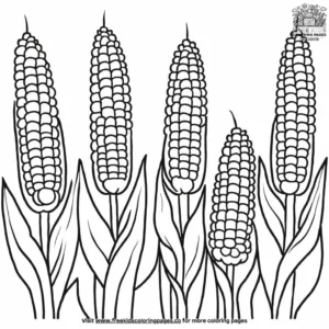 Cornfield Coloring Pages