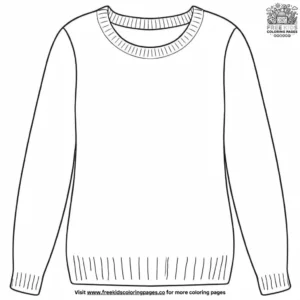 Cozy Sweater Coloring Pages