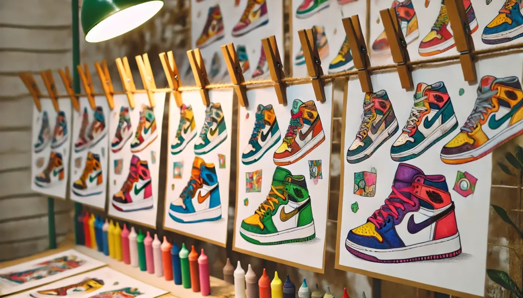 Sneaker coloring pages 5