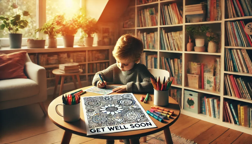 Get well soon coloring pages 9