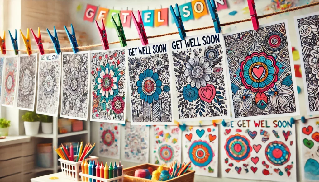 Get well soon coloring pages 12