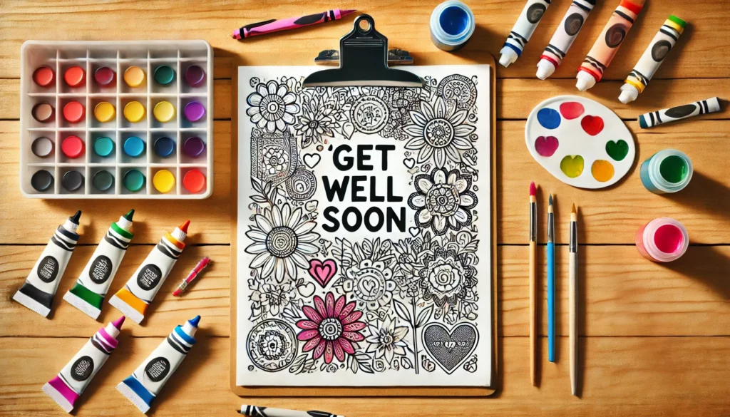 Get well soon coloring pages 16