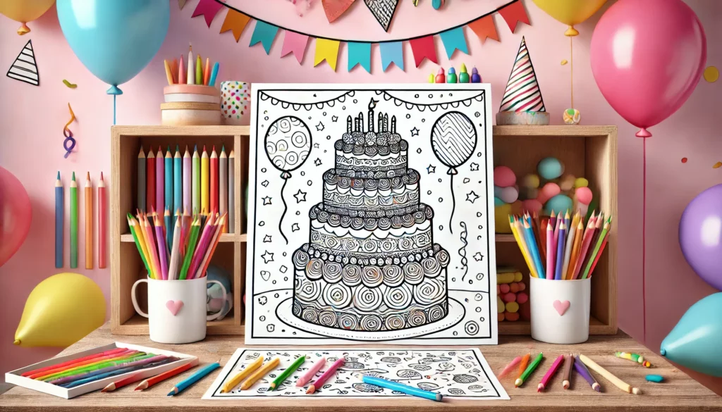 Dessert coloring pages 1