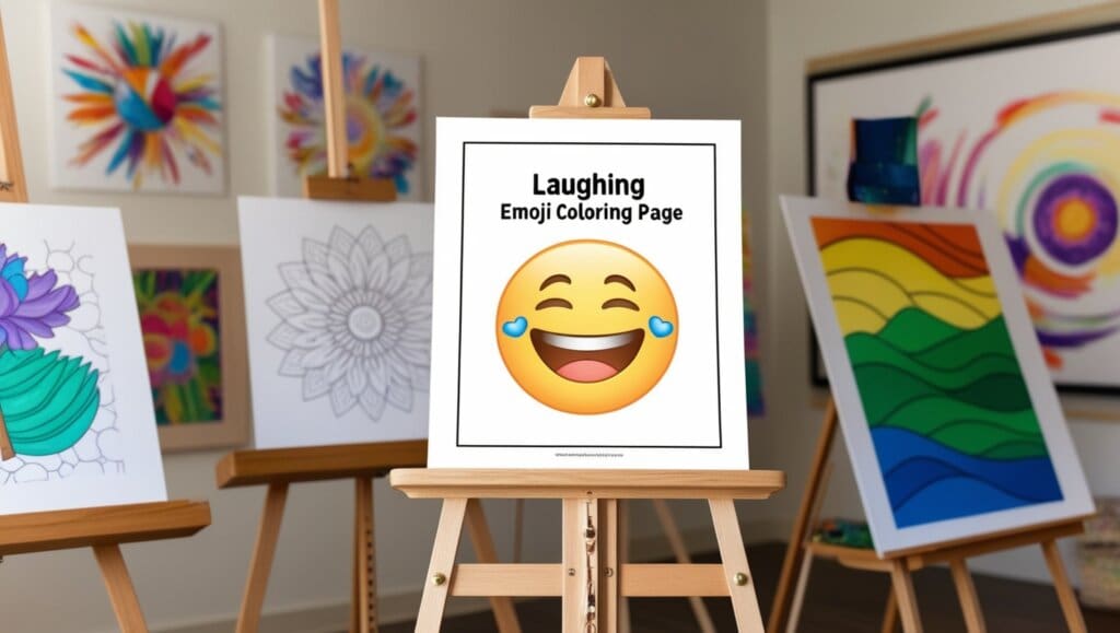 Emoji coloring pages 2