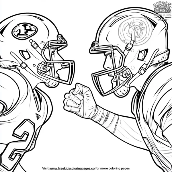 Face off frenzy coloring pages