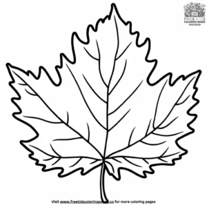 Fall Leaf Coloring Pages