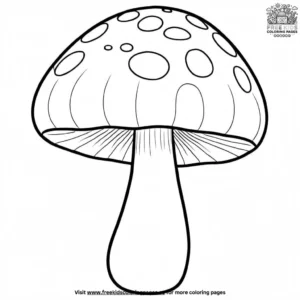 Fall Mushroom Coloring Pages