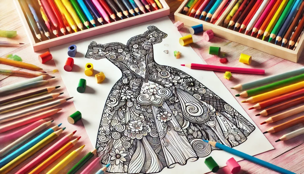 Fashion coloring pages 1