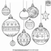 Festive Ornaments Coloring Pages