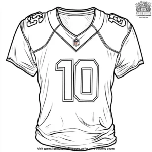 Football jersey coloring pages