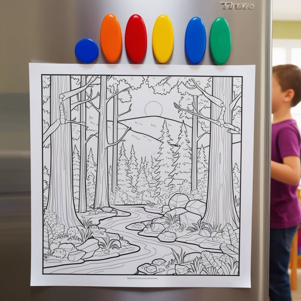 Forest coloring pages 10