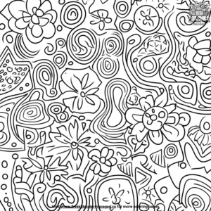 Funky Patterns Coloring Pages