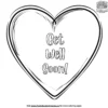 Get Well Soon Heartfelt Wishes Coloring Pages