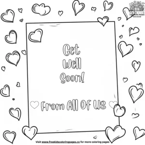 Get well wishes from all of us coloring pages