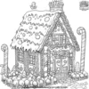 Gingerbread Home Coloring Pages