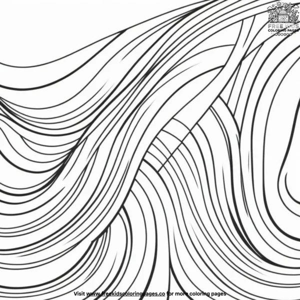 Gradient patterns coloring pages