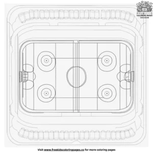 Hockey arena coloring pages