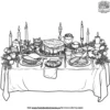 Holiday Feast Coloring Pages