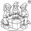 Jolly Elves Coloring Pages