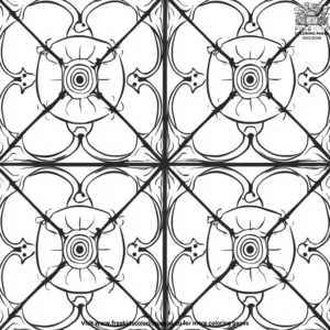 Kaleidoscope Patterns Coloring Pages