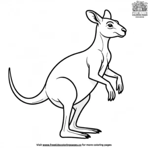 Kangaroo Hop Coloring Pages