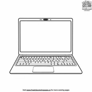 Laptop Coloring Pages