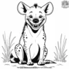 Laughing Hyena Coloring Pages