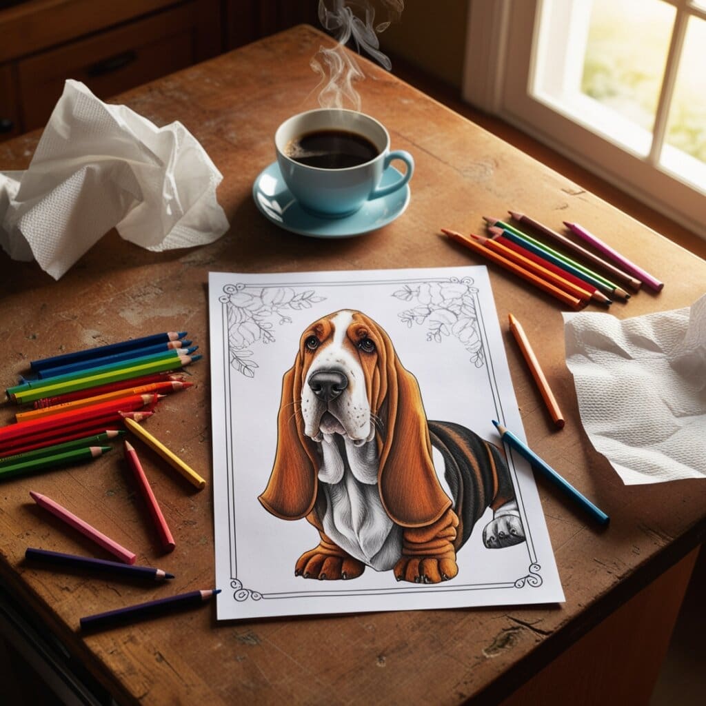 Leonardo phoenix create an image of a warm and inviting kitche 0dog coloring pages