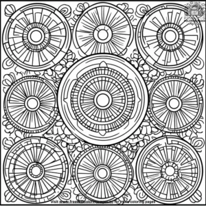 Mandala patterns coloring pages