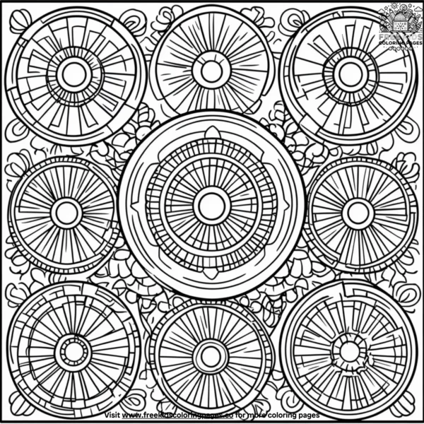 Mandala patterns coloring pages