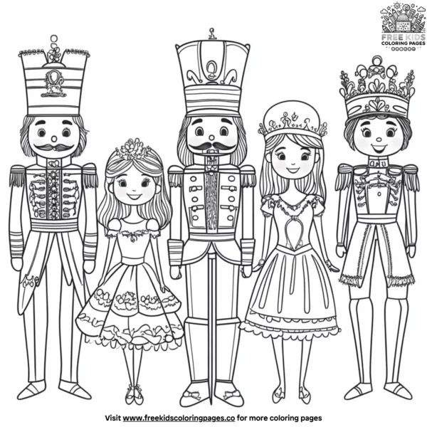 Nutcracker magic coloring pages