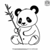 Panda Snack Coloring Pages