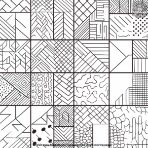 Patchwork Patterns Coloring Pages