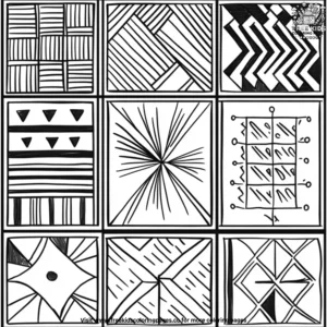 Patchwork quilt patterns coloring pages