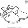 Pilgrim Buckled Shoes Coloring Pages