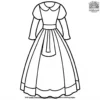 Pilgrim Dress Coloring Pages